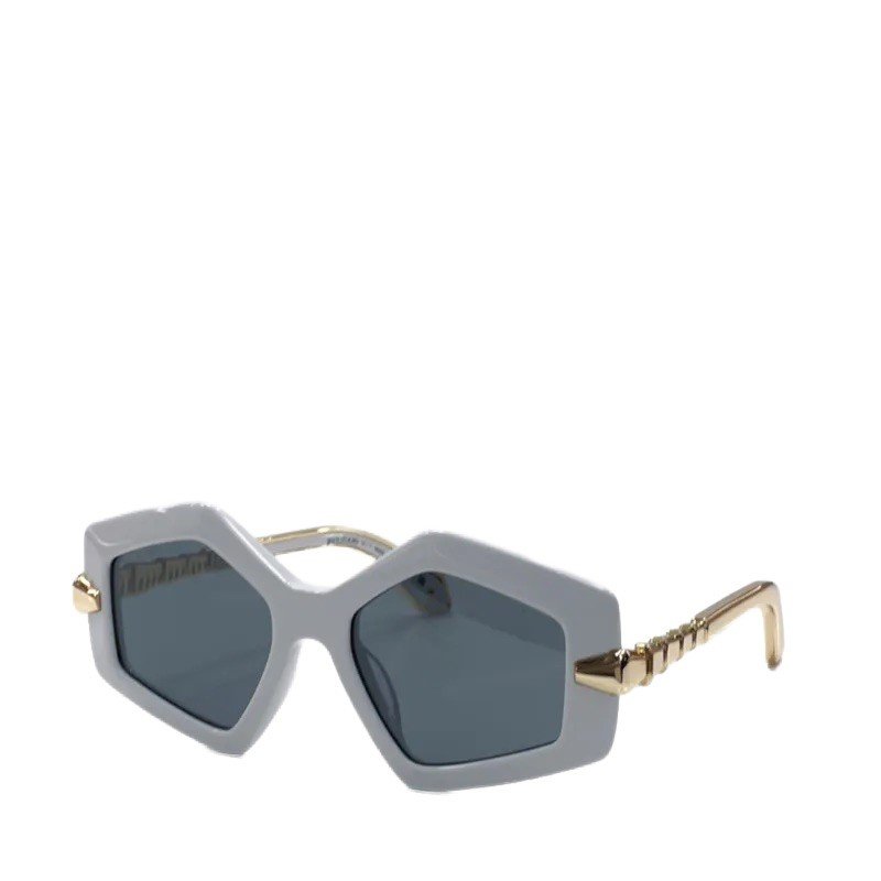 Luxury women multilateral acetate frame sunglasses