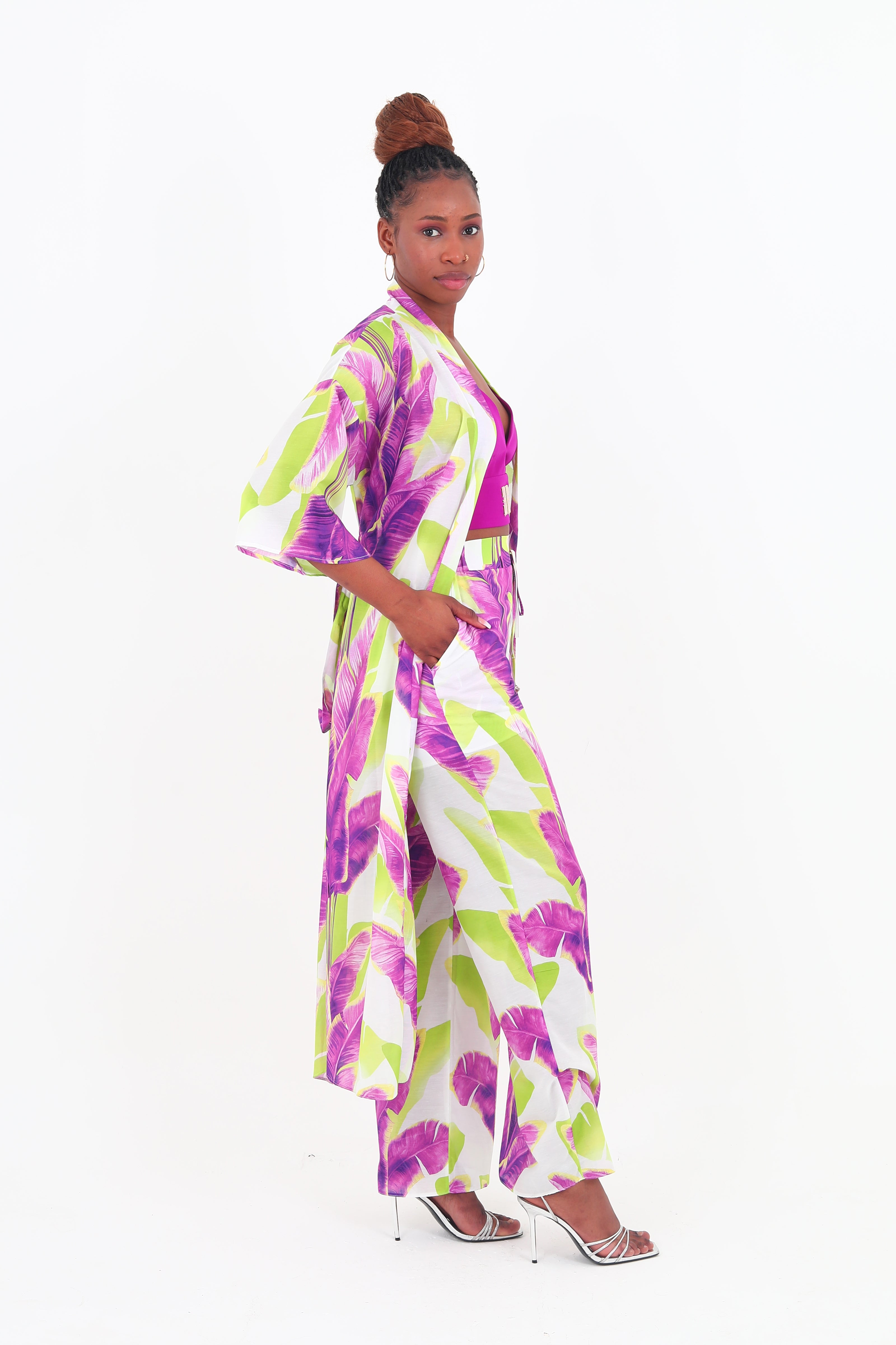 Floral Print Pant Set