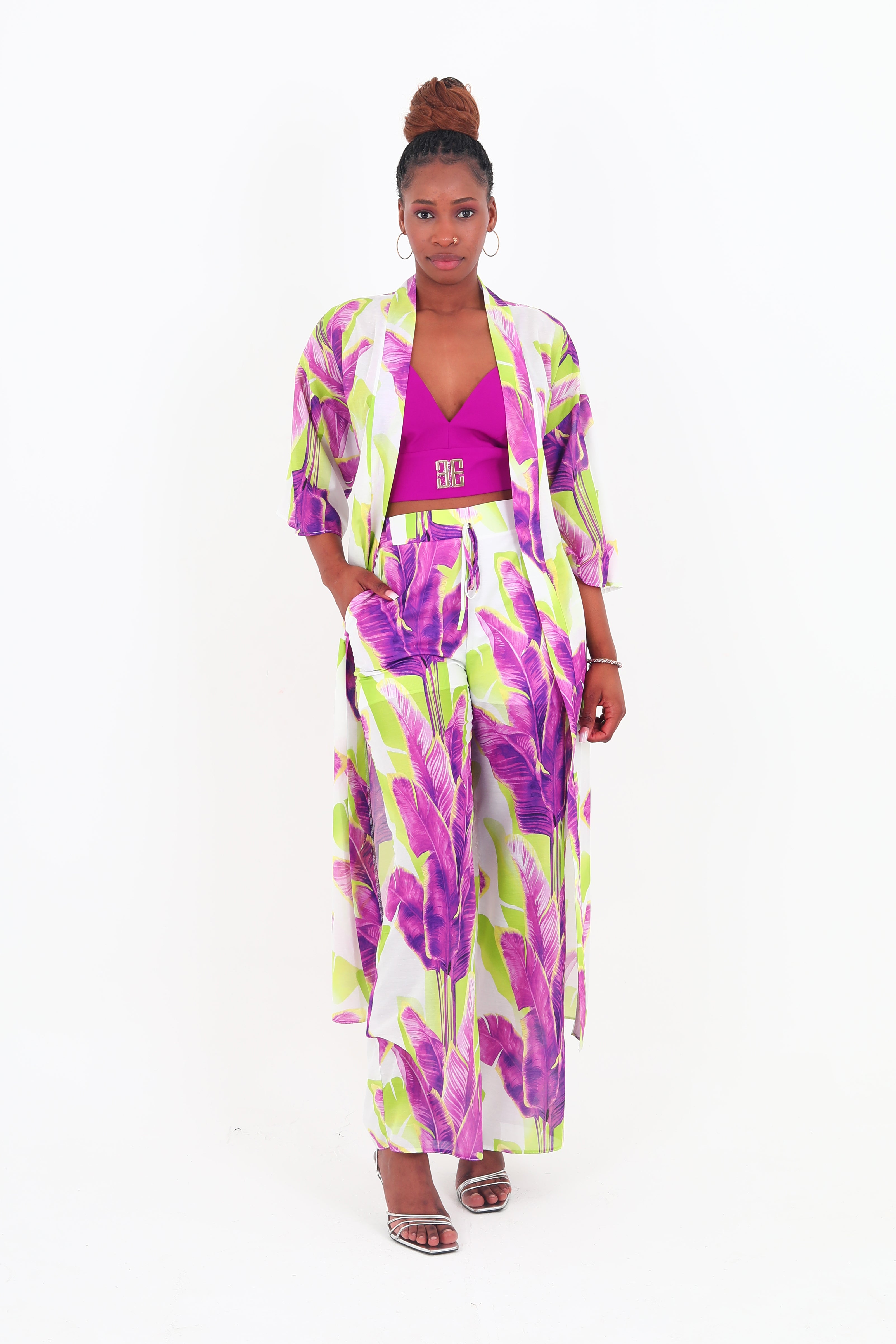 Floral Print Pant Set