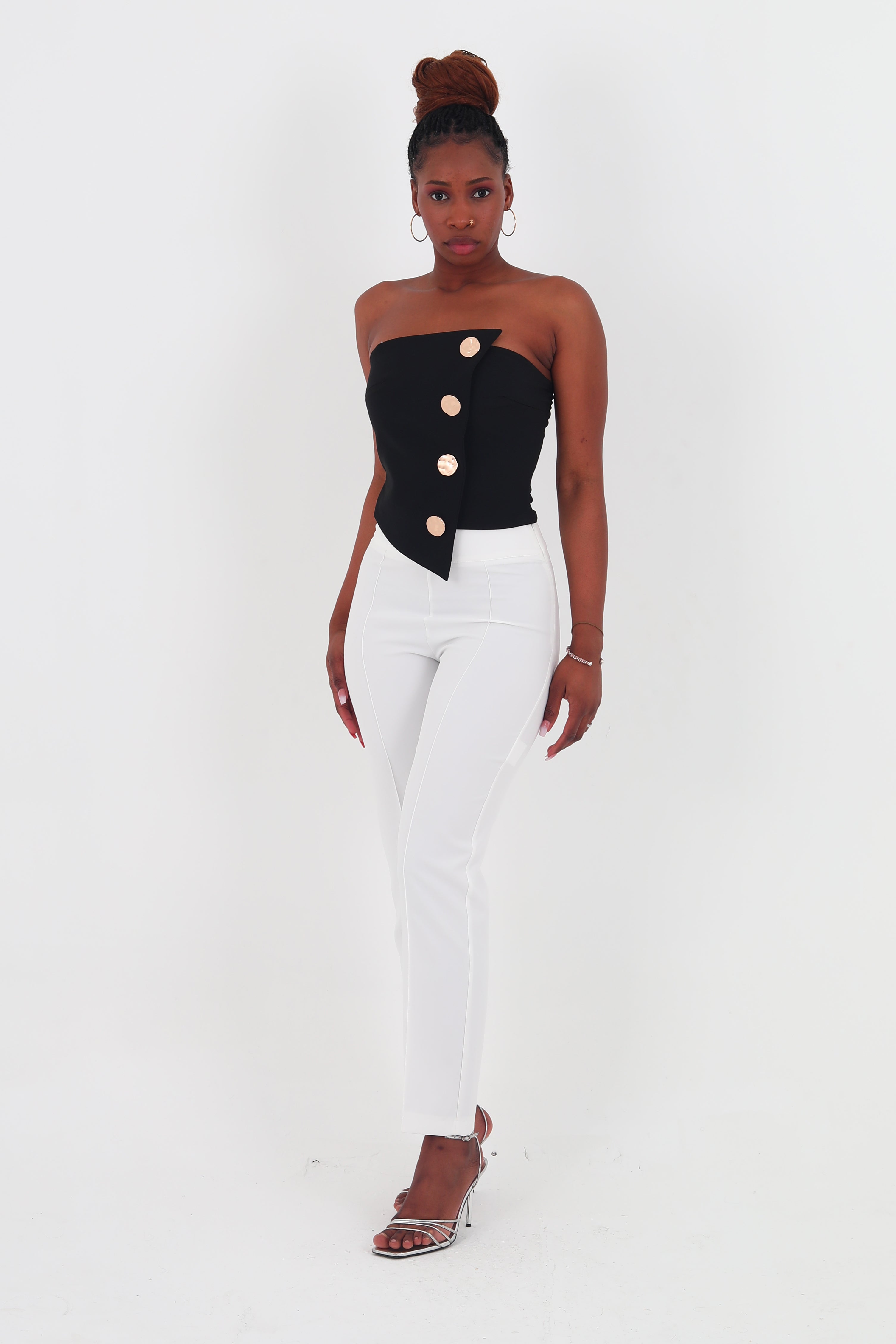 Rena Sleeveless Black summers Top