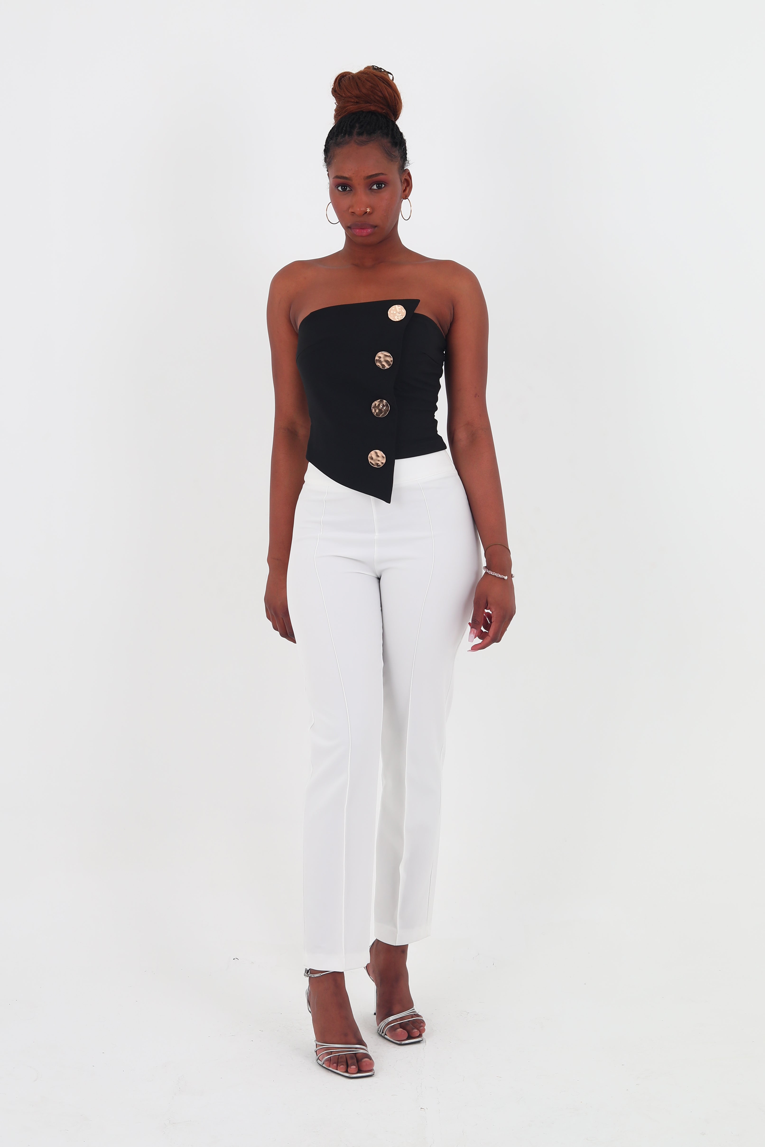 Rena Sleeveless Black summers Top