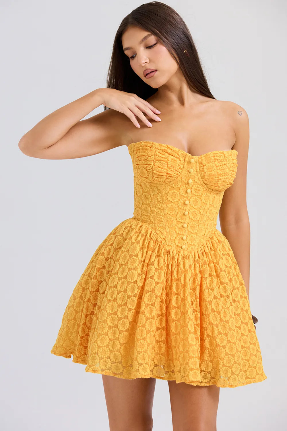 Stretch Lace Corset Minidress