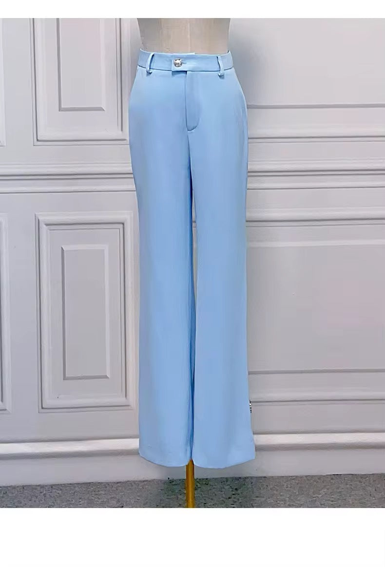 Elegant Crystal Blazer Pant set