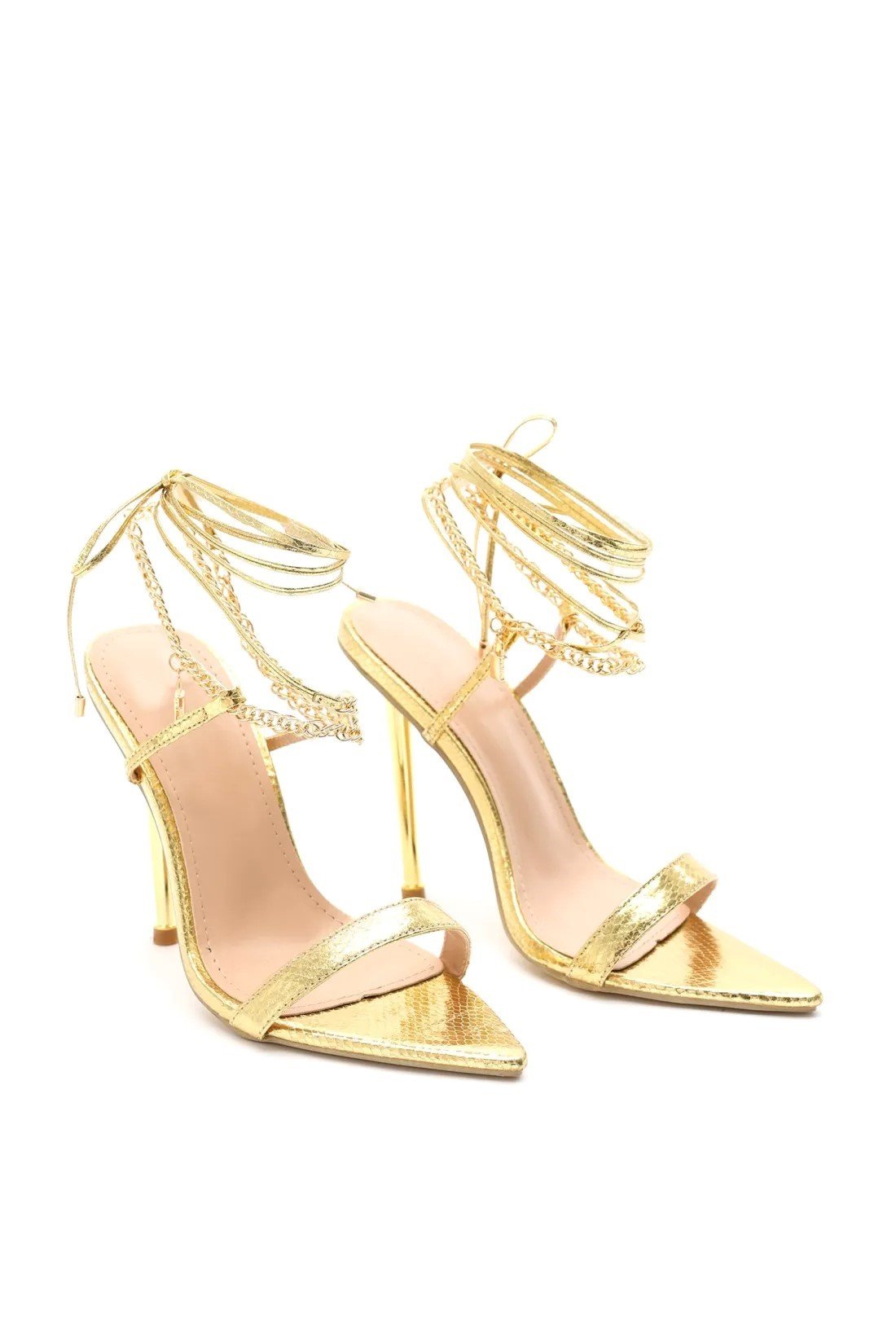 Stylish Gold High Heels