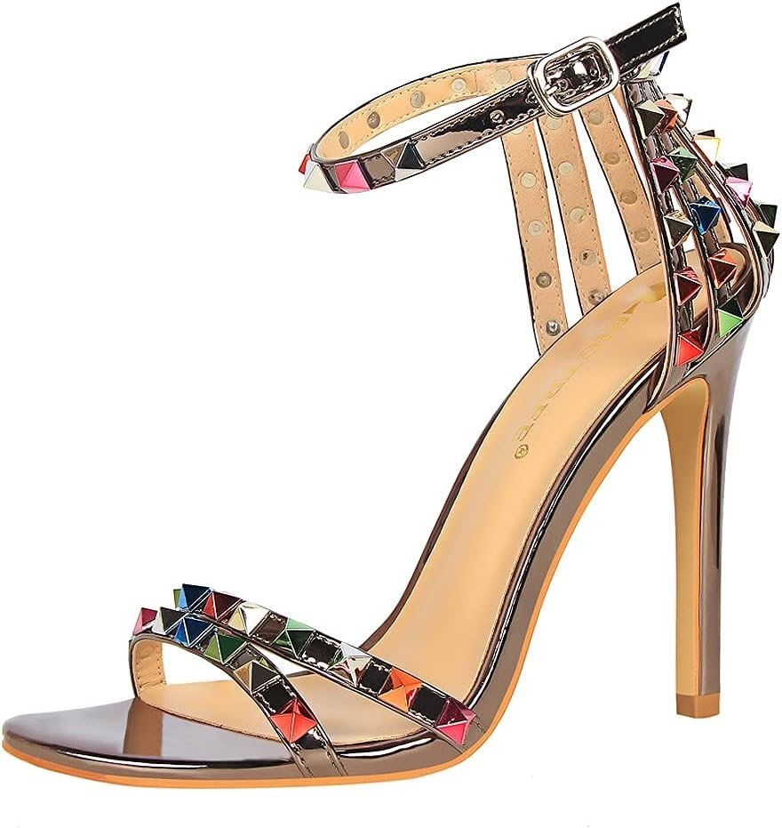 open toe high heel boots