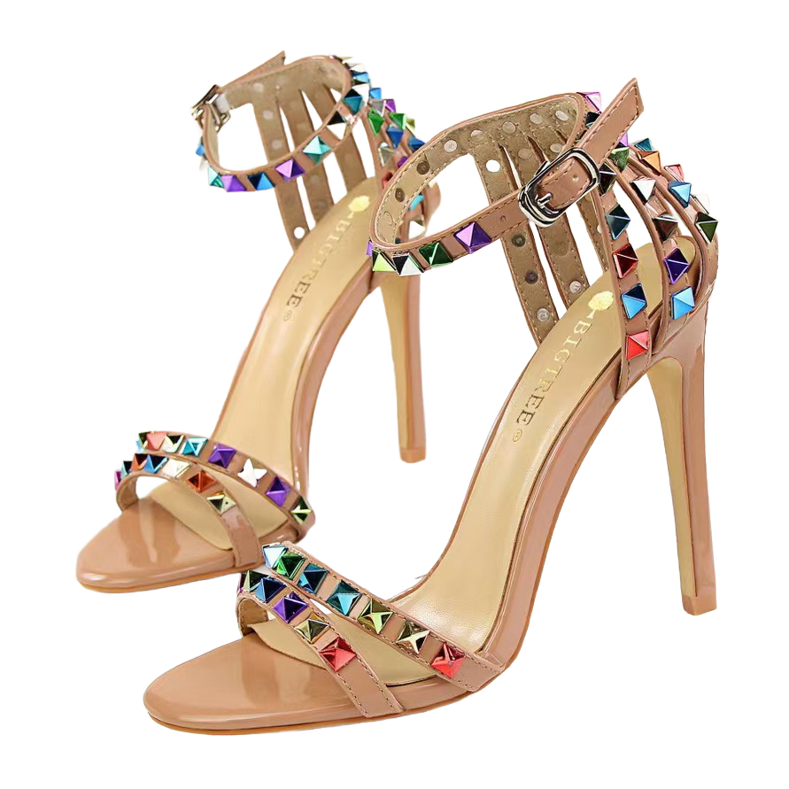 open toe high heel shoes