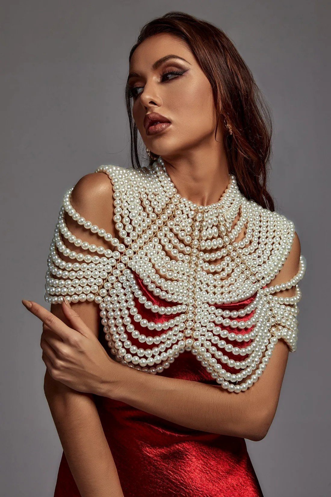 pearl shawl top