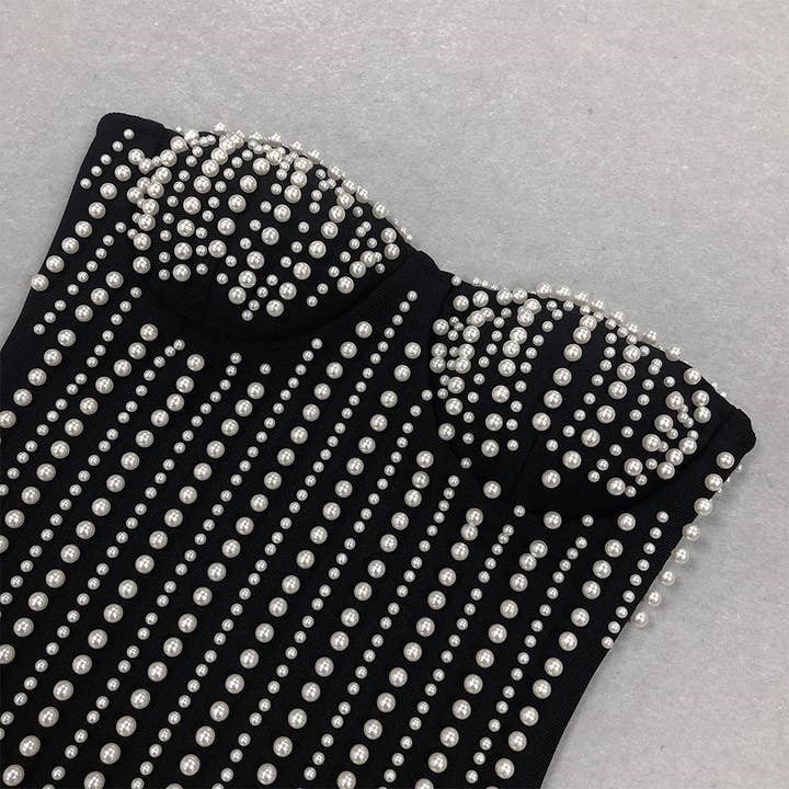 red bandage mini dress