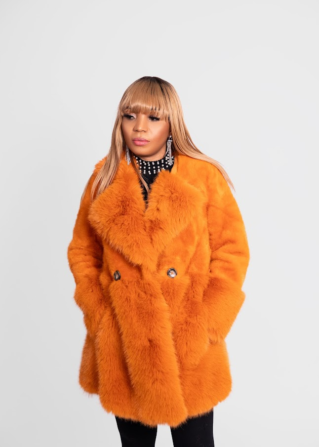 women's orange winter jacket